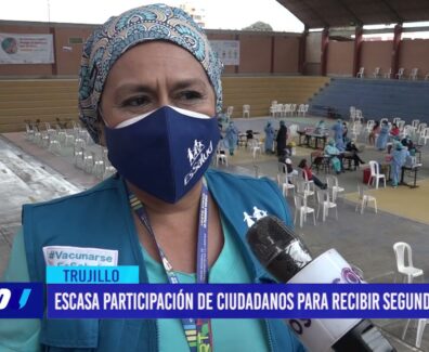 Escasa participación de ciudadanos para recibir segunda dosis
