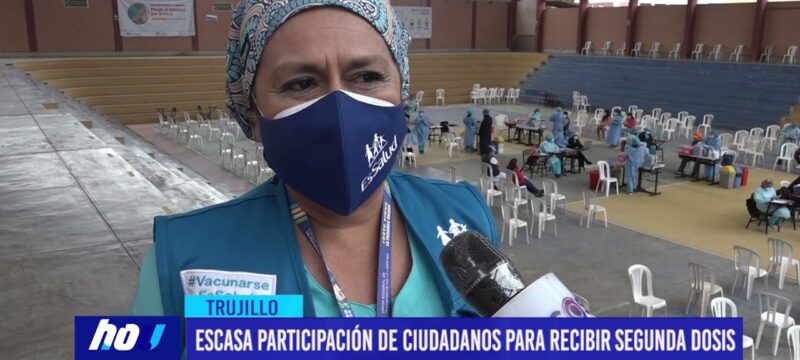 Escasa participación de ciudadanos para recibir segunda dosis
