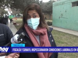 Fiscalía y SUNAFIL inspeccionaron condiciones laborales en obra