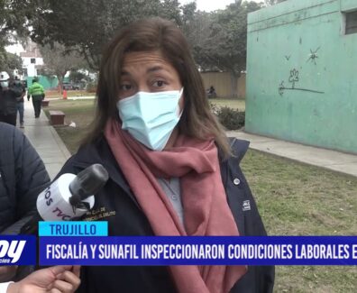 Fiscalía y SUNAFIL inspeccionaron condiciones laborales en obra