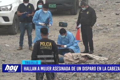 Hallan a mujer asesinada de un disparo en la cabeza