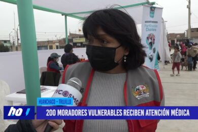 Huanchaco: 200 moradores vulnerables reciben atención médica