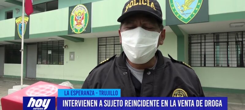 Intervienen a sujeto reincidente en la venta de droga