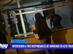 Intervienen a tres responsables de homicidio en Alto Trujillo