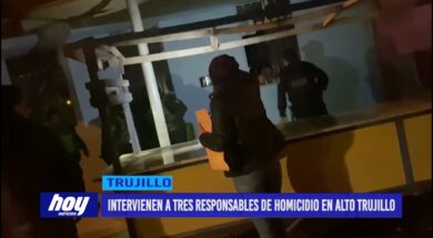 Intervienen a tres responsables de homicidio en Alto Trujillo