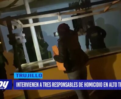 Intervienen a tres responsables de homicidio en Alto Trujillo