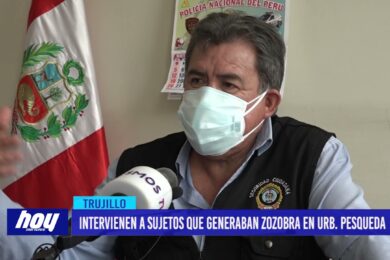 IRAM: Intervienen a sujetos que generaban zozobra en urbanización Pesqueda