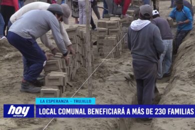 Local comunal beneficiará a más de 230 familias