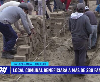 Local comunal beneficiará a más de 230 familias