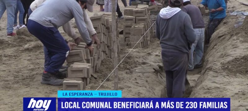 Local comunal beneficiará a más de 230 familias