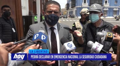 Manuel Llempén pedirá declarar en emergencia nacional la seguridad ciudadana