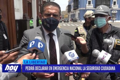 Manuel Llempén pedirá declarar en emergencia nacional la seguridad ciudadana