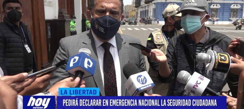 Manuel Llempén pedirá declarar en emergencia nacional la seguridad ciudadana
