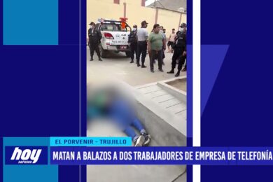 Matan a balazos a dos trabajadores de empresa de telefonía
