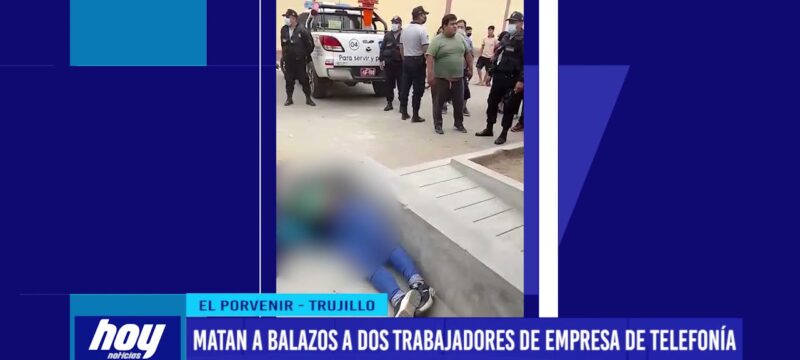 Matan a balazos a dos trabajadores de empresa de telefonía