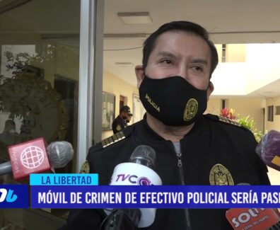 Móvil de crimen de efectivo policial sería pasional