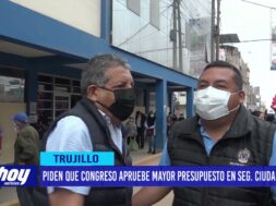 Piden que Congreso apruebe mayor presupuesto en seguridad ciudadana