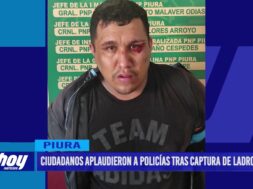 Piura: Ciudadanos aplaudieron a policías tras captura de ladrones