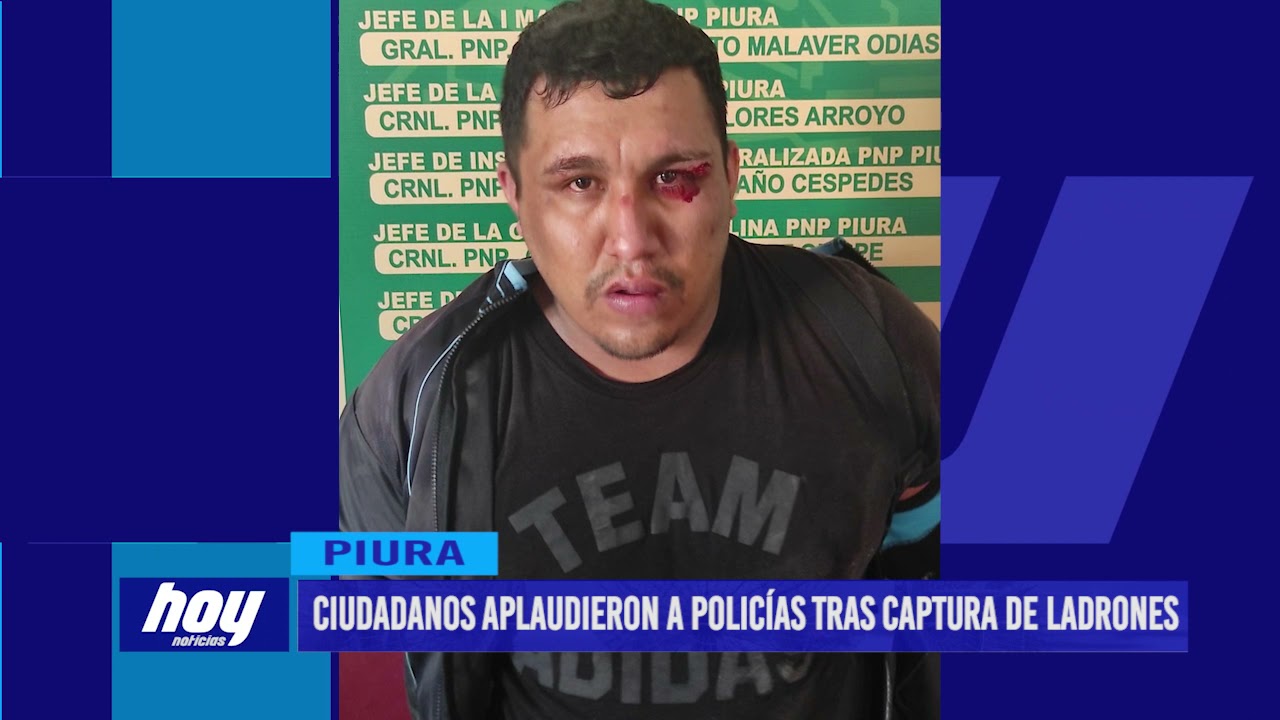 Piura: Ciudadanos aplaudieron a policías tras captura de ladrones