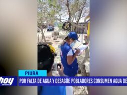 Piura: Por falta de agua y desagüe pobladores consumen agua de río