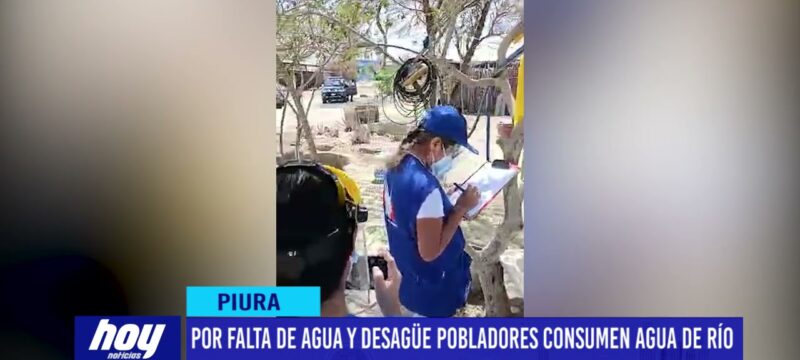 Piura: Por falta de agua y desagüe pobladores consumen agua de río