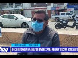 Poca presencia de adultos mayores para recibir tercera dosis anticovid