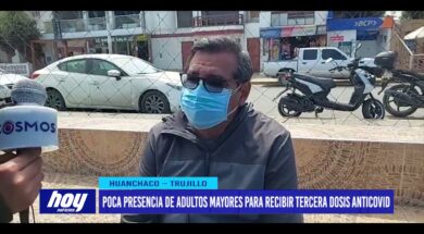 Poca presencia de adultos mayores para recibir tercera dosis anticovid