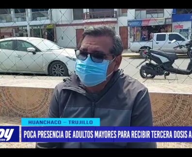 Poca presencia de adultos mayores para recibir tercera dosis anticovid