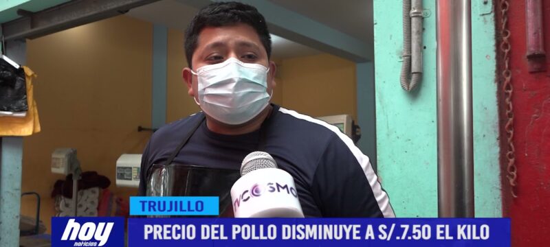 Precio del pollo disminuye a S/ 7.50 el kilo