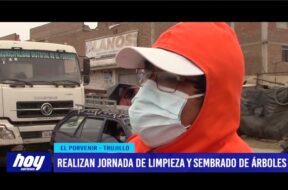 Realizan jornada de limpieza y sembrado de árboles