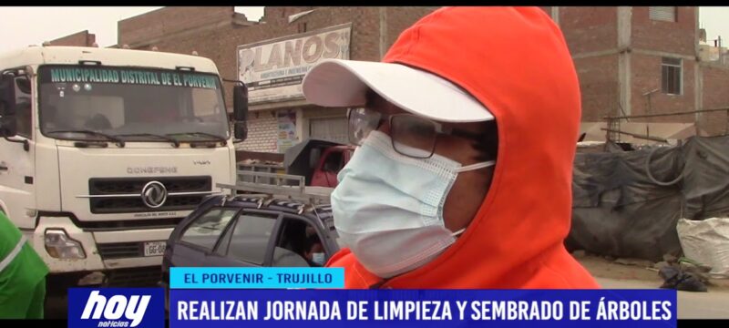 Realizan jornada de limpieza y sembrado de árboles