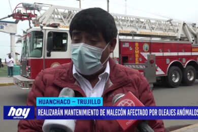 Realizarán mantenimiento de malecón afectado por oleajes anómalos