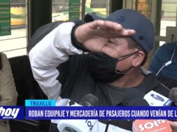 Roban equipaje y mercadería de pasajeros cuando venían de Lima