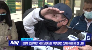 Roban equipaje y mercadería de pasajeros cuando venían de Lima