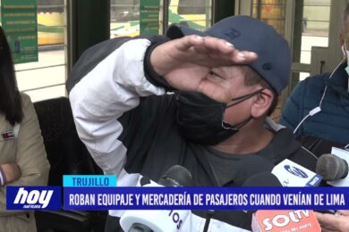 Roban equipaje y mercadería de pasajeros cuando venían de Lima