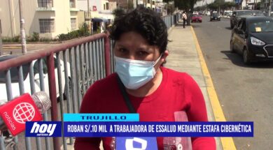 Roban S/.10 mil a trabajadora de EsSalud mediante estafa cibernética