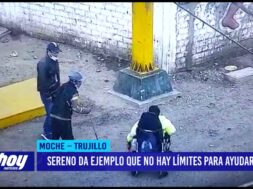 Sereno da ejemplo que no hay límites para ayudar