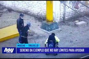 Sereno da ejemplo que no hay límites para ayudar