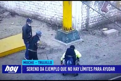 Sereno da ejemplo que no hay límites para ayudar