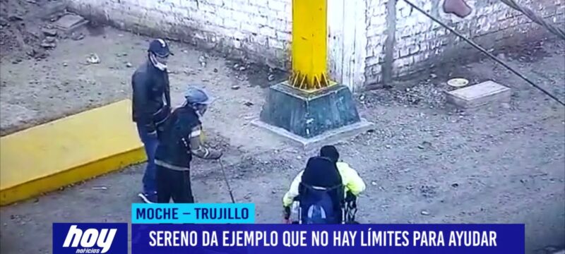 Sereno da ejemplo que no hay límites para ayudar