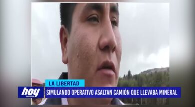 Simulando operativo policial asaltan camión que llevaba mineral