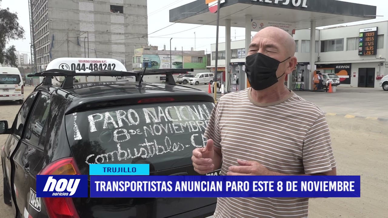 Transportistas anuncian paro este 8 de noviembre