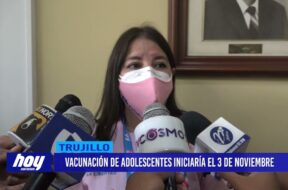 Vacunación de adolescentes se daría entre el 2 y 3 de noviembre