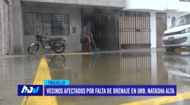 Vecinos afectados por falta de drenaje en urbanización Natasha Alta