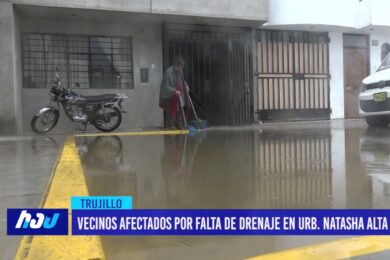 Vecinos afectados por falta de drenaje en urbanización Natasha Alta
