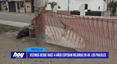 Vecinos desde hace cuatro años esperan mejoras en avenida Los Paujiles